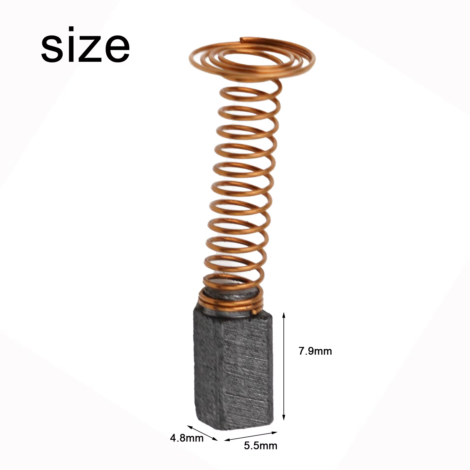 Brosse à charbons avec ressort pour perceuse