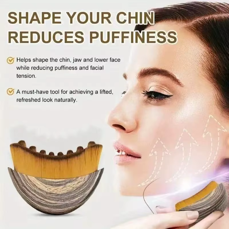 Brosse de Drainage lymphatique pour le visage et le corps, outil de massage ergonomique, convient aux contours de la peau, détox et relaxation, 1 pièce