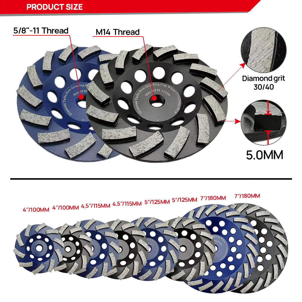 Meules DT-DIATOOL pour machine à meuler