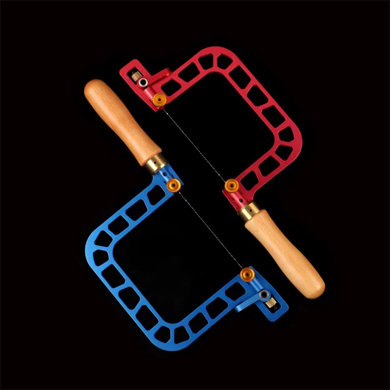 Scie à frettes en forme d'arc de 3/4 po pour le travail du bois, avec cadre de copie et une lame de scie à fil, outil manuel portable pour le travail du bois - SOLDES DE LIQUIDATION