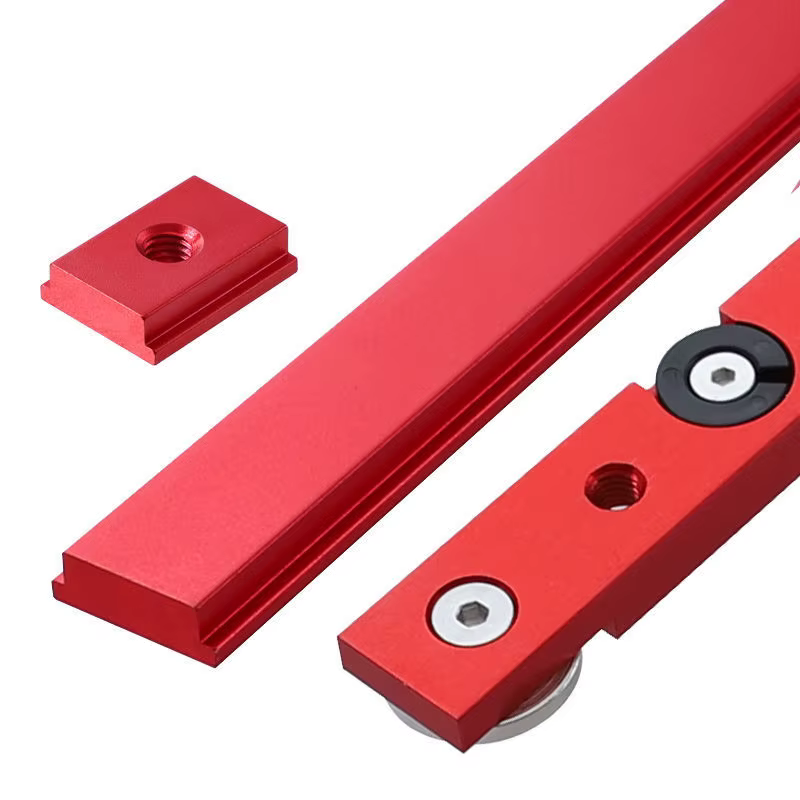 Scie de Table barre d'onglet curseur jauge tige T fente onglet piste M6/M8T vis fixation