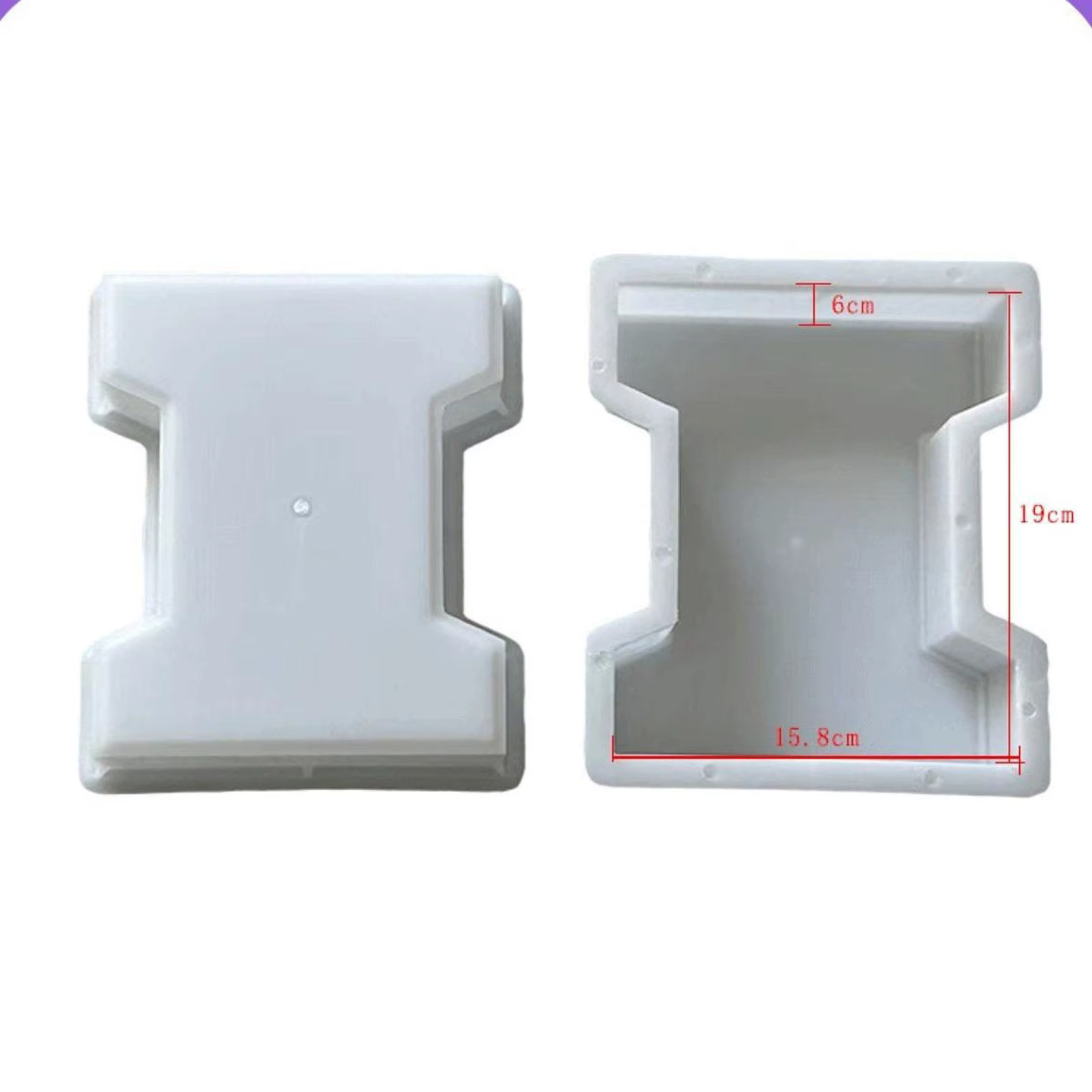 Moule de décoration de jardin en ciment, outil de création de chemins, modèle de traçage pour la fabrication de carreaux de sol de patio extérieur DIY