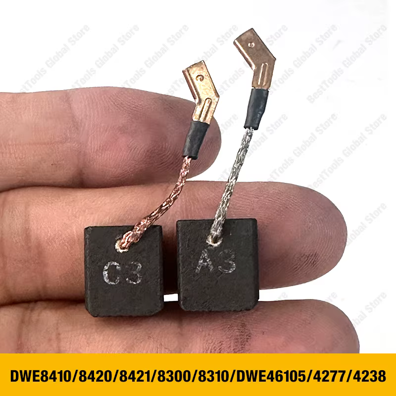 Dewalt Paire de brosses NA143119 NA121485 DWE4238 DWE4246 DWE4257 4277 DWE46105 DWE4203 4205 DWE4206 DWE4207 DWE4217 DWE4227 8410 8410