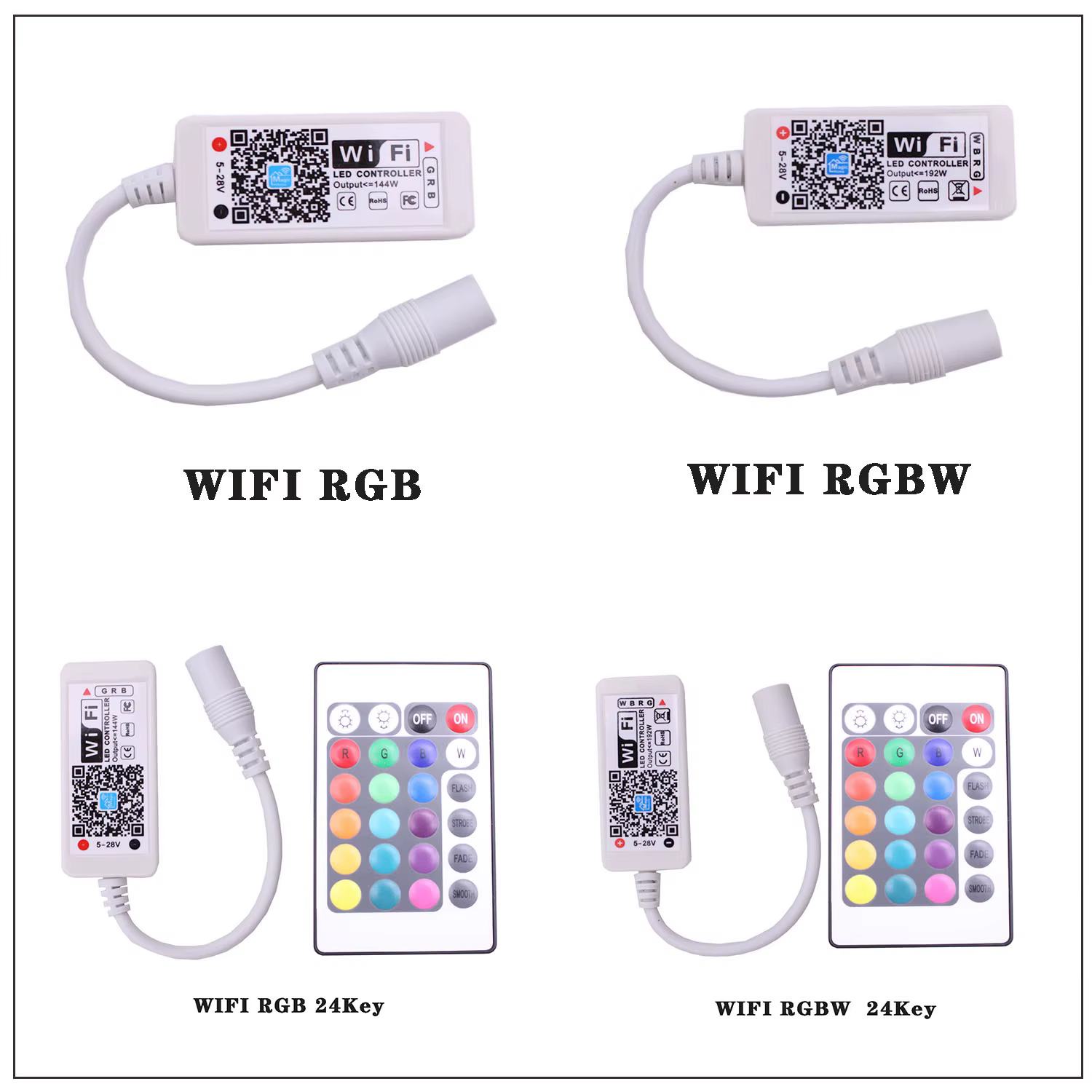 Mini contrôleur Wi-Fi LED RGB/RGBW