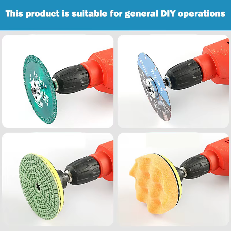 Adaptateur de conversion de perceuse électrique 10 mm en meuleuse d'angle pour disque de coupe et roue de polissage – Accessoires d'installation