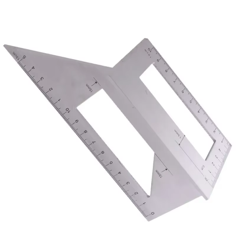 Règle d'angle de jauge carrée multifonctionnelle à 45/90 degrés, outil de mesure pour le travail du bois