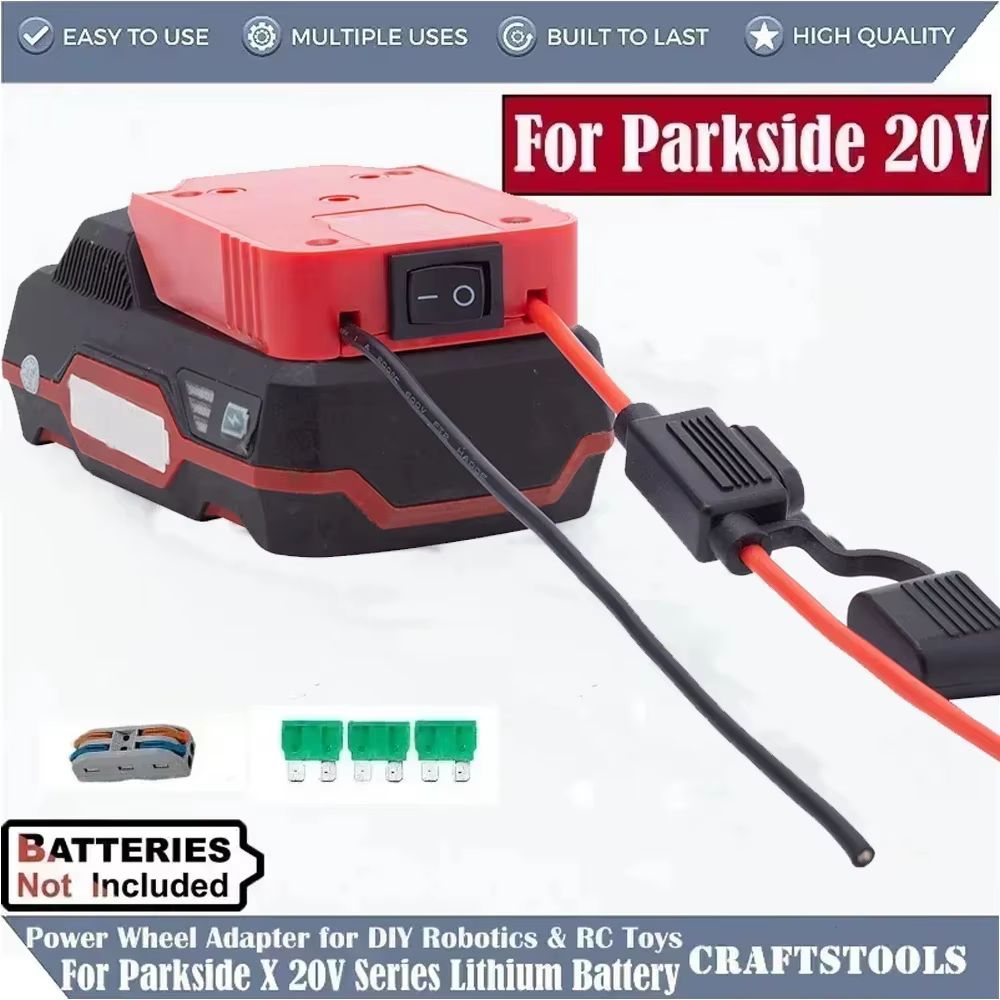 Adaptateur convertisseur pour batterie au lithium Lidl Parkside X20V Team