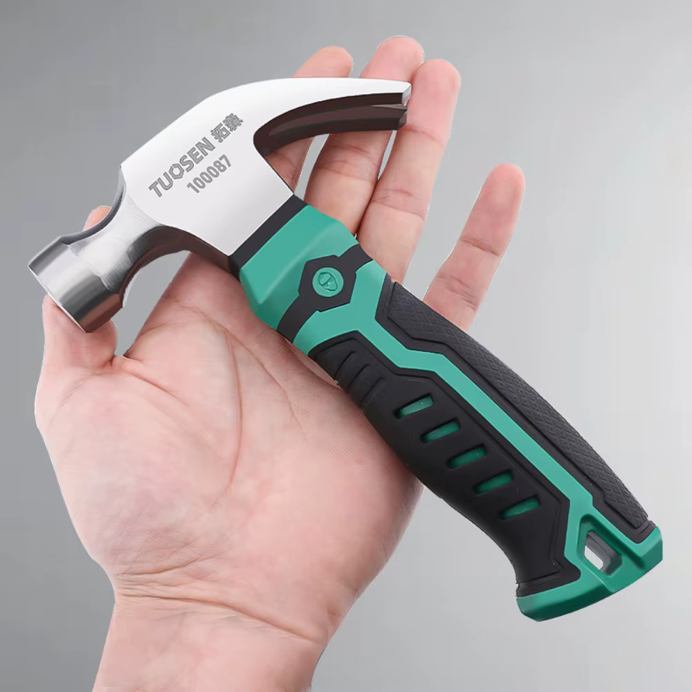 Mini marteau multifonctionnel en acier au carbone, outil de travail de quincaillerie, marteau à griffes à usage domestique, anti-dérapant, antichoc, marteau de montage, nouveau
