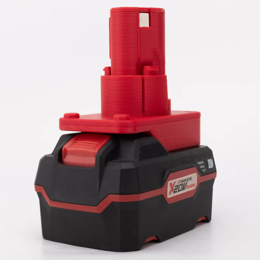 Adaptateur de batterie pour Lidl Parkside X20V vers Lidl Parkside x12v Team Series, outil électrique alternatif PAPK 12 B3 (sans batterie)