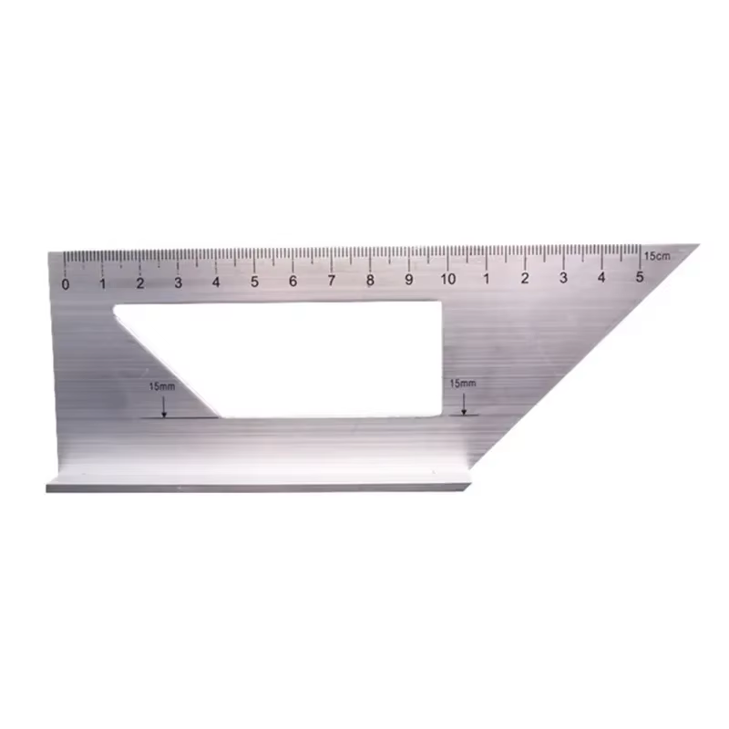 Règle d'angle de jauge carrée multifonctionnelle à 45/90 degrés, outil de mesure pour le travail du bois