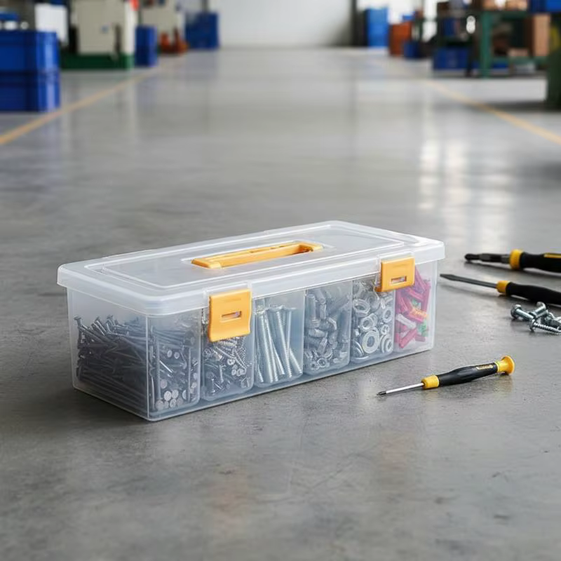 Boîte de rangement pour outils avec compartiments multiples