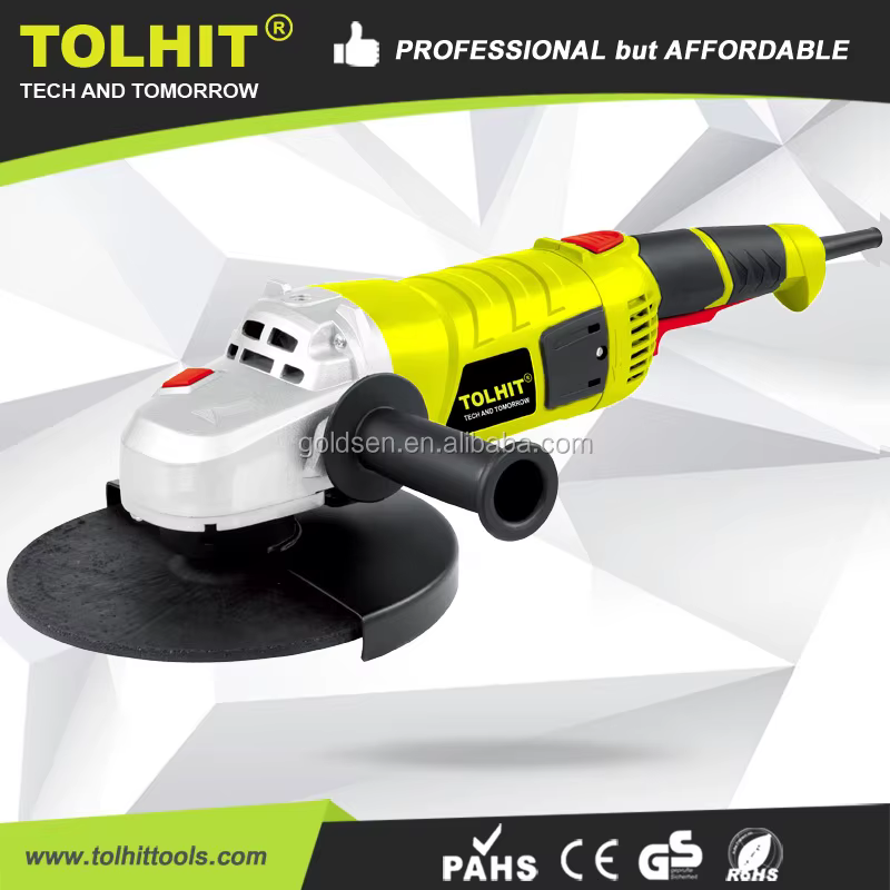 Meuleuse d'angle sans fil électrique 230V/120V 2350W 230mm (9 po) 6300 tr/min avec moteur à balais pour découpe de métal