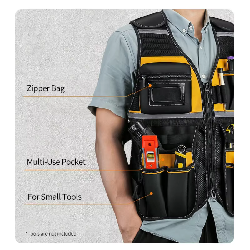 Sac à outils, gilet porte-outils