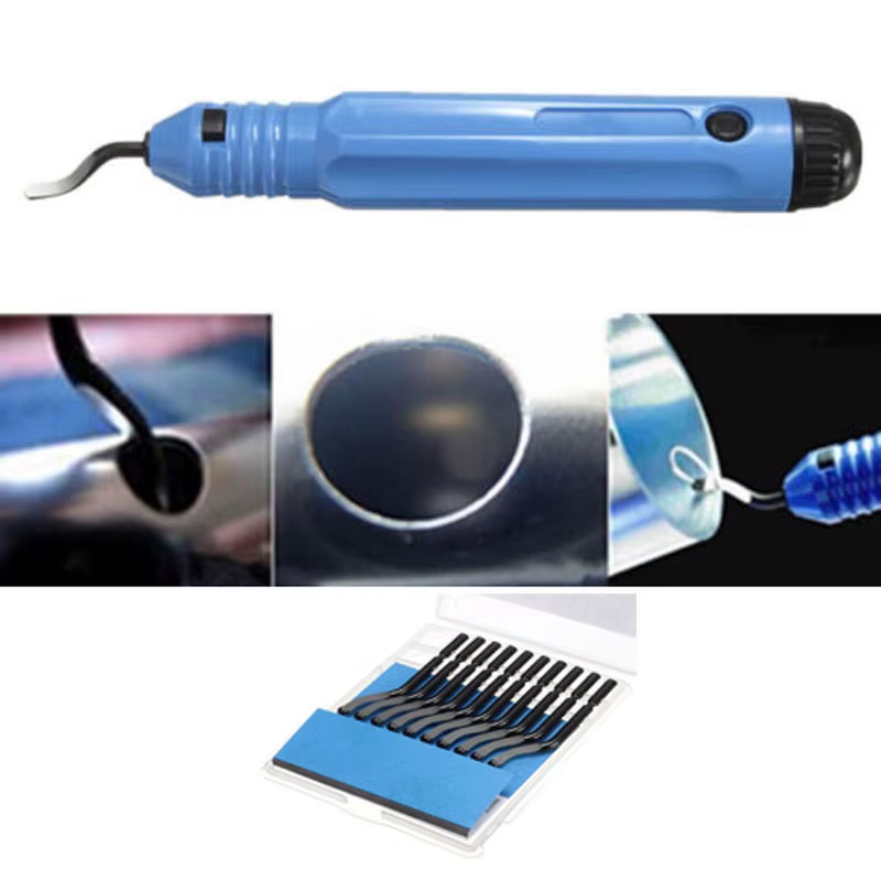 Kit d'outils d'ébavurage de réparation de métal de bavure de poignée NB1100 mèche de routeur bricolage coupe-bord pour le bois plastique pièces de dissolvant d'acier inoxydable
