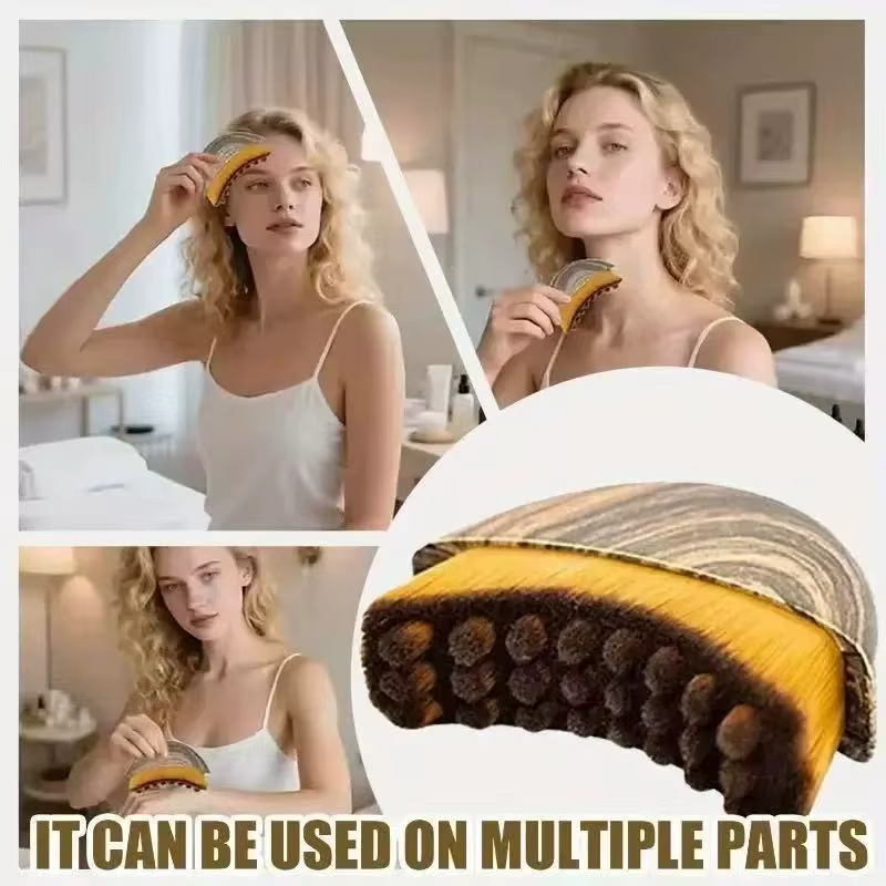 Brosse de Drainage lymphatique pour le visage et le corps, outil de massage ergonomique, convient aux contours de la peau, détox et relaxation, 1 pièce