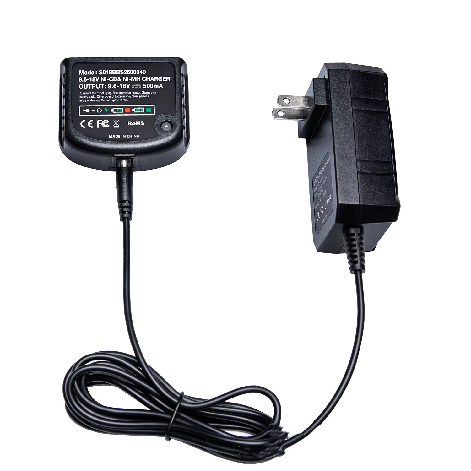 Chargeur de remplacement pour Black & Decker 9.6V-18V A12 A12-X HPB18 HPB14 HPB12 HPB96 HPB18-OPE NI-CD NI-MH