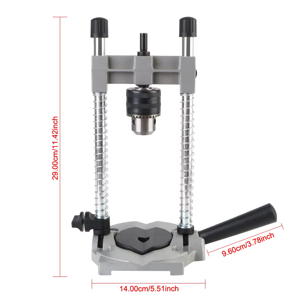 Support de perceuse multifonctionnel avec colonne en acier