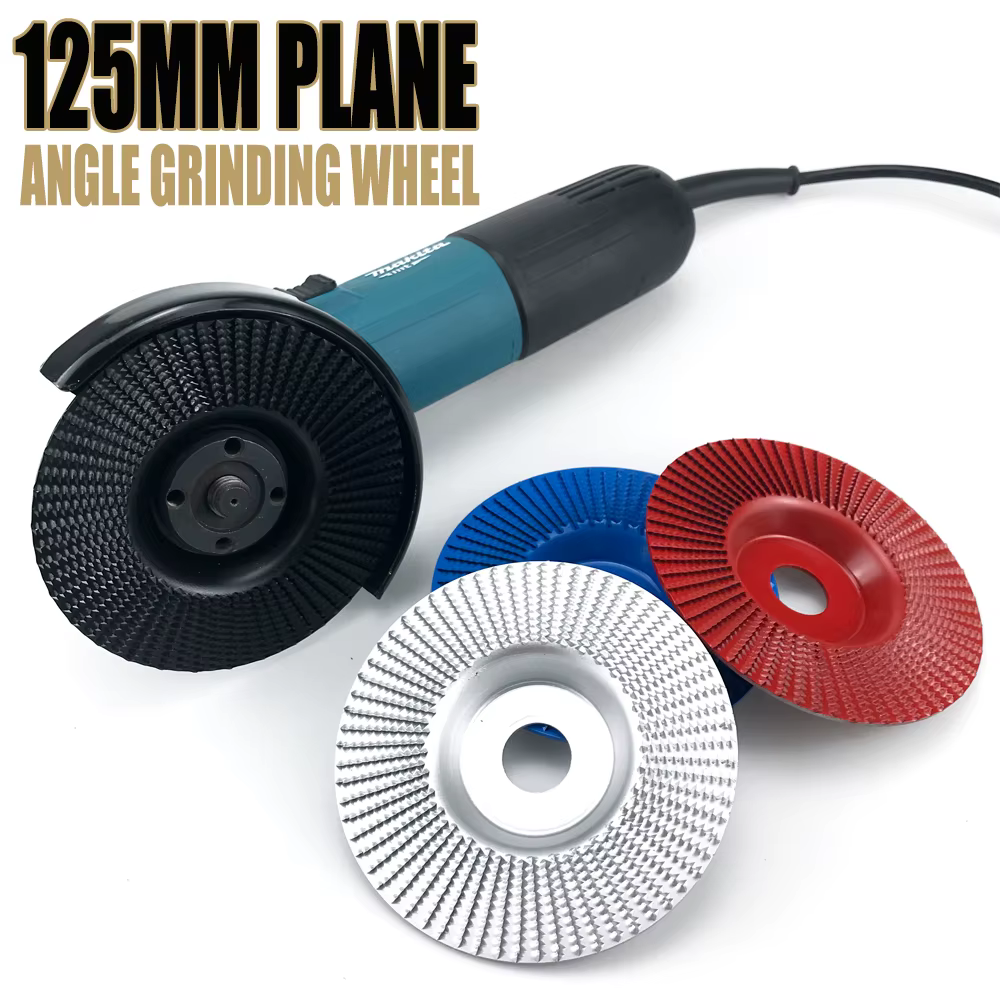 125mm avion biseau Angle meule bois roue de polissage sculpture
