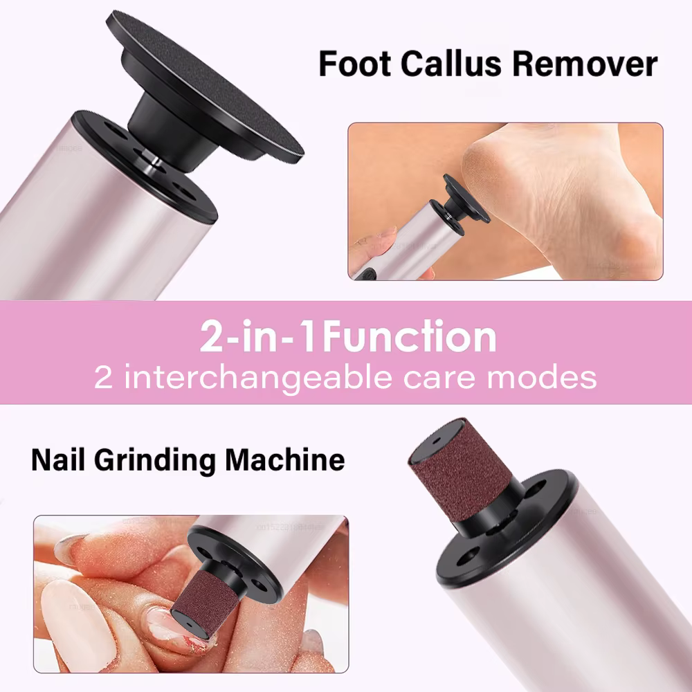 Dissolvant électrique de callosités ponceuse d'exfoliation de pied broyeur électrique de pied pour les pieds lime de talon Machine de pédicure dissolvant de peau morte de pied