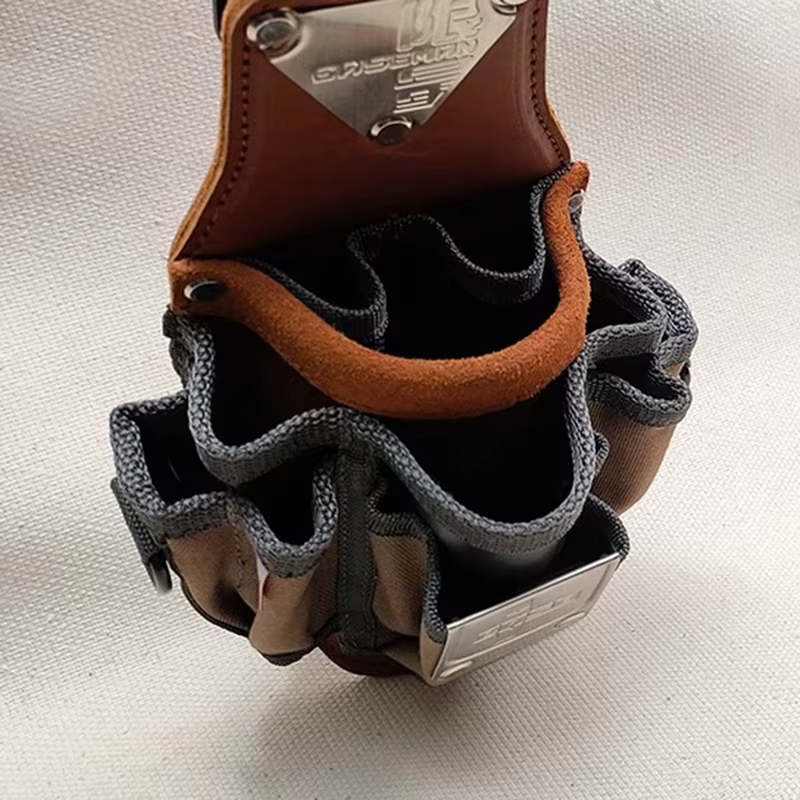 Sac de taille pour outils en cuir