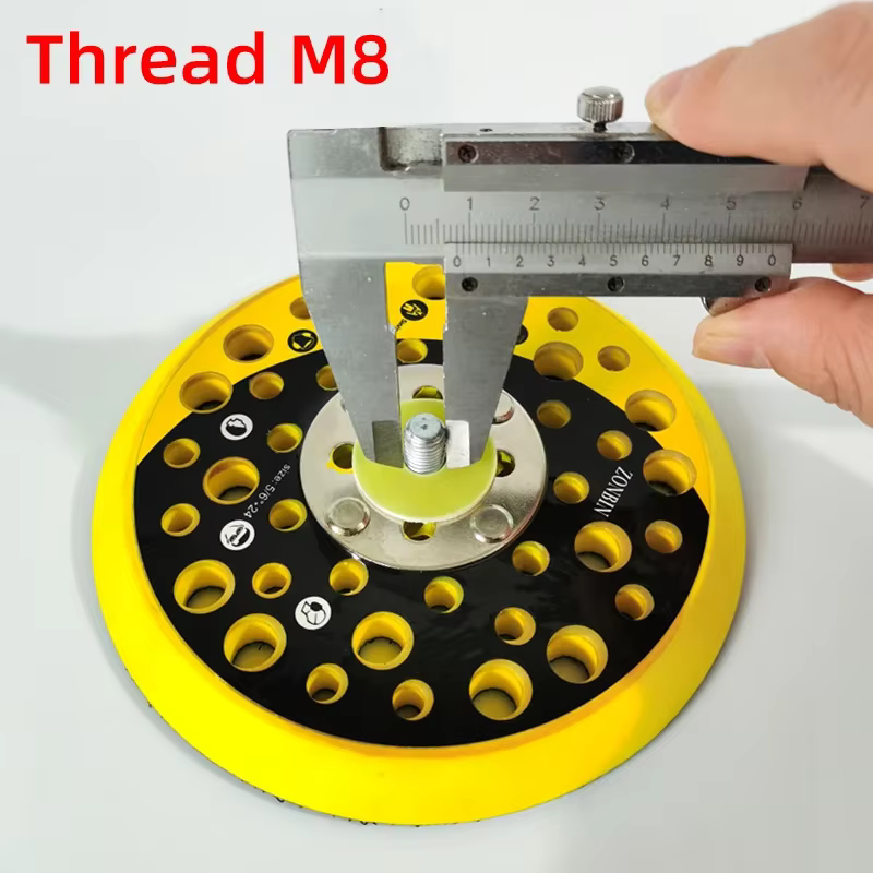 Base de disque collant pour machine à papier de verre pneumatique