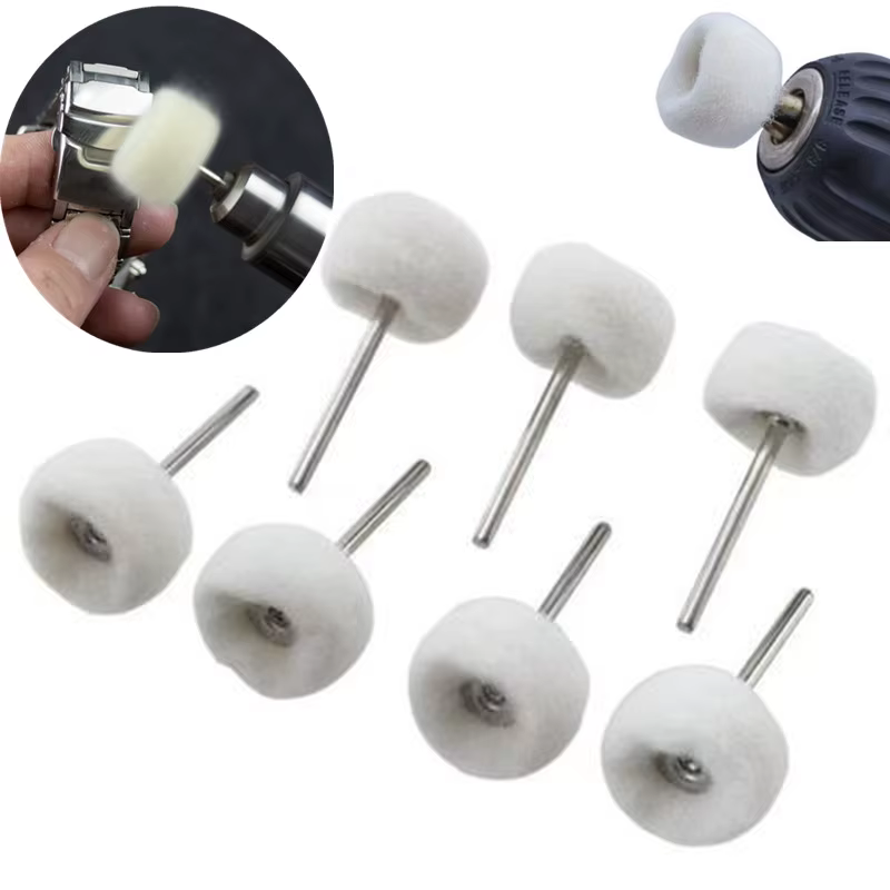 Mini tête de ponçage, disque abrasif en feutre