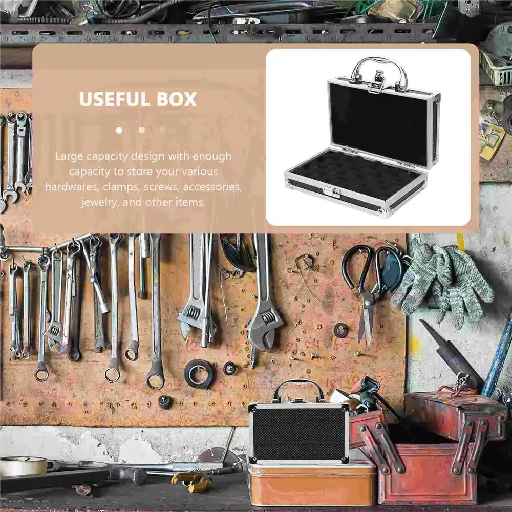 Boîte à outils en alliage d'aluminium de 7 pouces