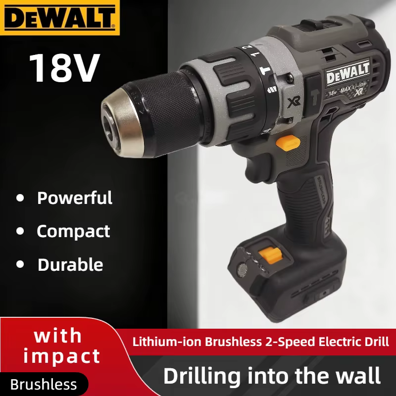 Perceuse-visseuse compacte sans balais DEWALT DCD791 : Outil électrique multifonctionnel sans fil rechargeable (machine uniquement)