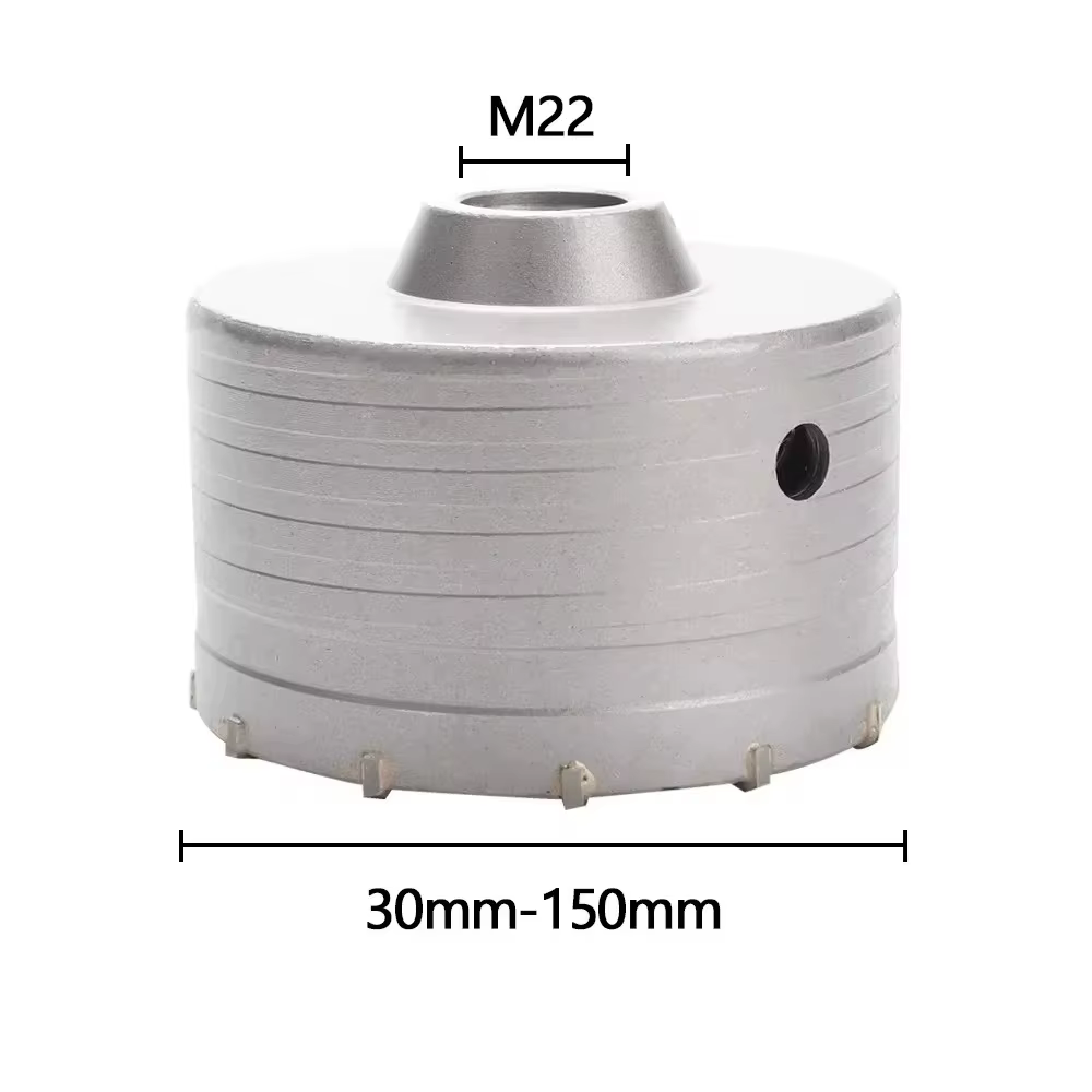 Foret de scie cloche SDS-Plus 30-150 mm pour murs en béton – Compatible avec les perceuses à percussion