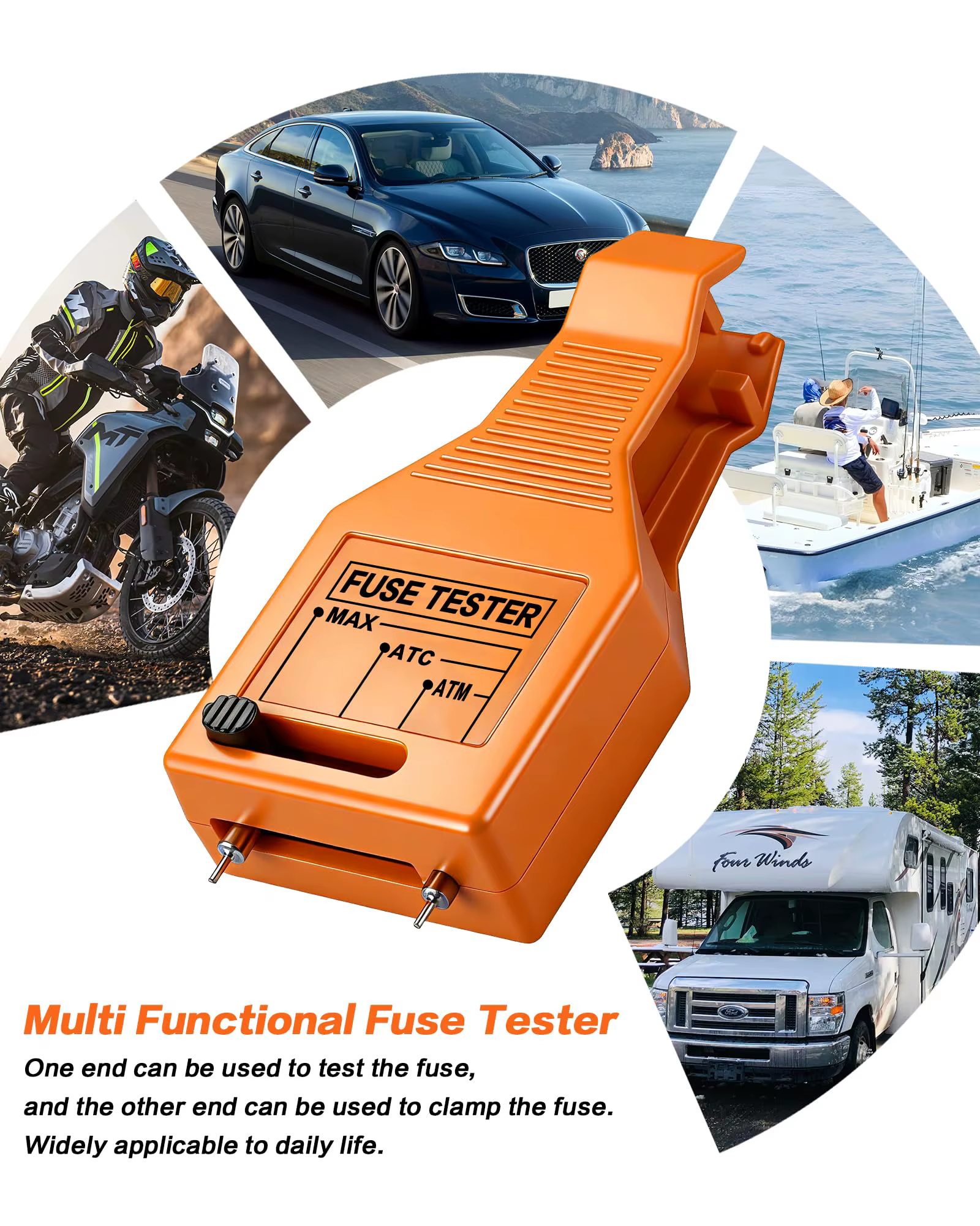 Outil multifonctionnel de test et de retrait de fusibles automobiles, testeur de fusibles de type lame, extracteur de fusibles auto