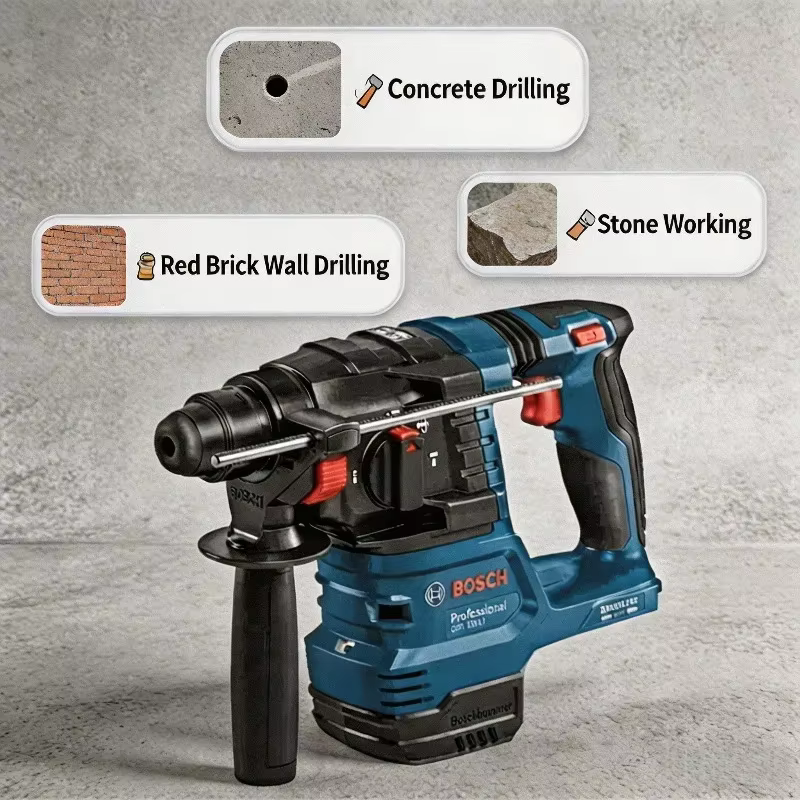 Marteau perforateur sans fil Bosch GBH185-LI Professional : puissance fiable pour le perçage du béton quotidien et les réparations domestiques intensives