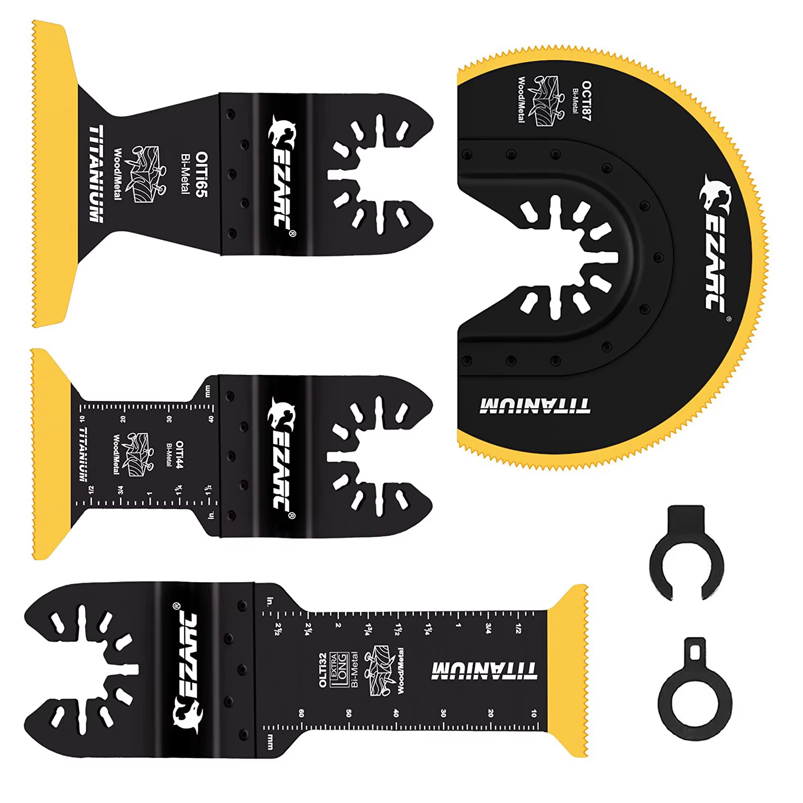 EZARC Kit de 4 lames de scie oscillantes en titane