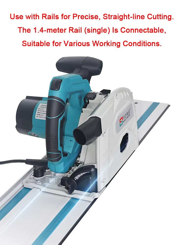 165 (2025 nouveau) 1400W scie à chenilles sans poussière pour le travail du bois