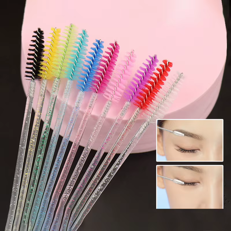 Brosses à Cils en Forme de Poulet, Outils d'Extension, Brosses à Mascara, Applicateur, Bobines, Cosmétique, 50 Pièces