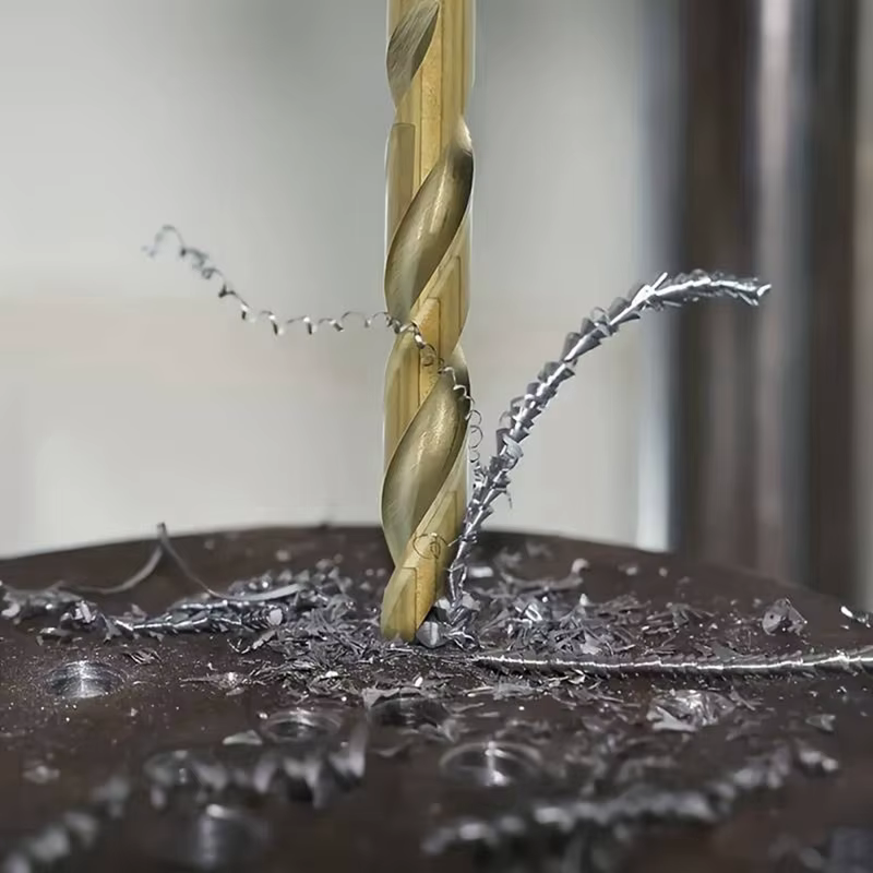 Perceuse hélicoïdale à meulage complet de qualité industrielle 60 pièces boîte de forage à tige ronde en acier rapide