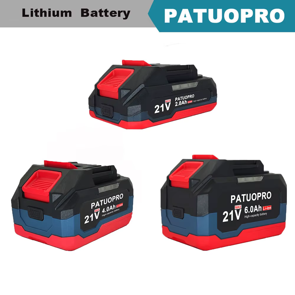 PATUOPRO 18-21V 2.0 4.0 6.0Ah batterie au Lithium Rechargeable pour Makita 18V perceuse électrique sans fil clé scie tournevis meuleuse