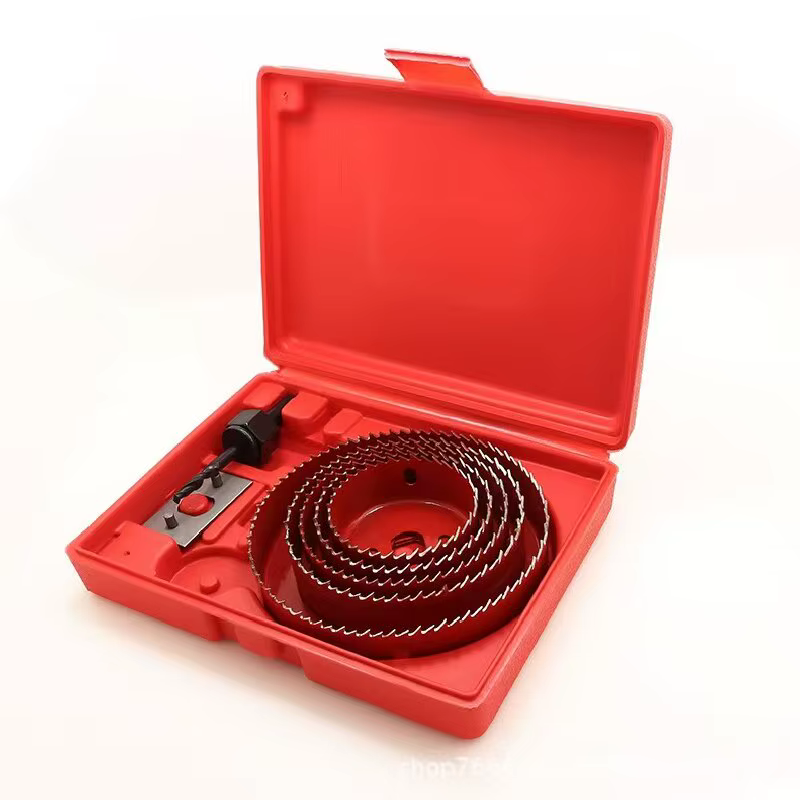 Kit de scie cloche rouge professionnelle-ensemble de forets à bois pour cloisons sèches