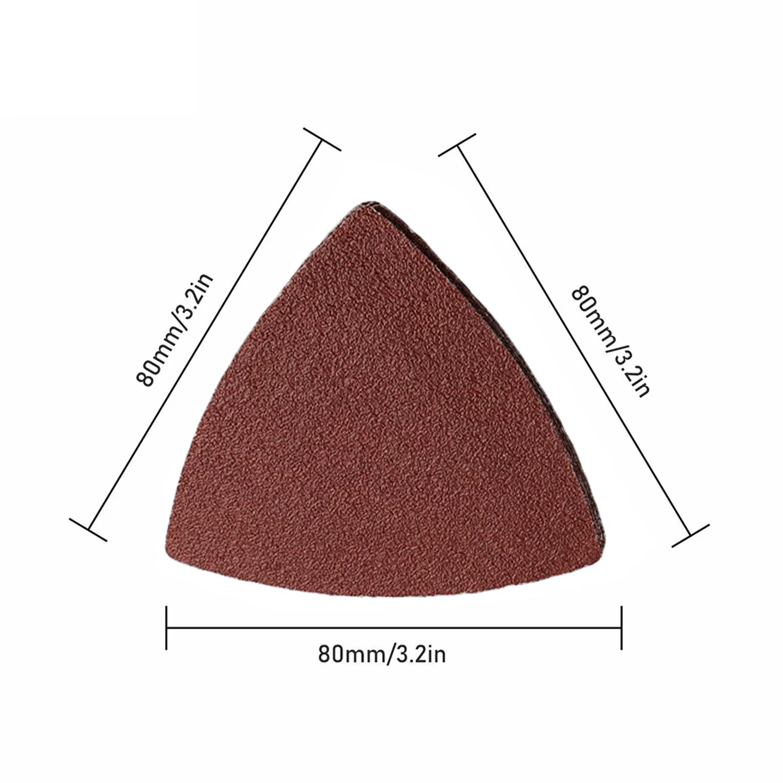 Feuilles de ponçage triangulaires à crochet et boucle