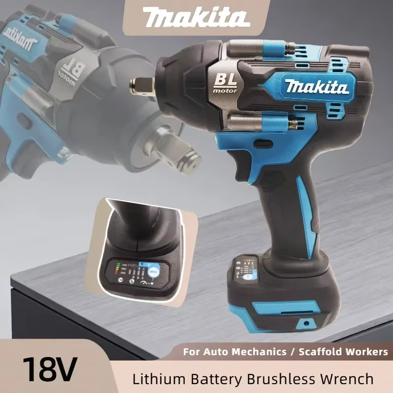 Clé à chocs sans fil Makita DTW700Z 18V - Perceuse-visseuse électrique rechargeable sans balais et outil