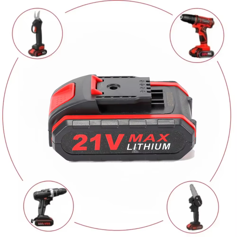 Batterie au lithium rechargeable 21 V 7500 mAh adaptée aux perceuses électriques