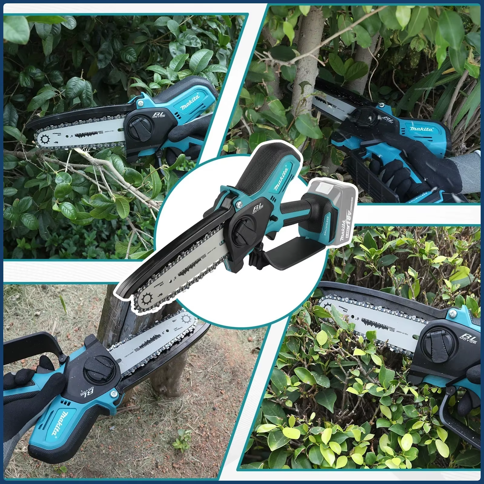 Scie à chaîne électrique Makita 18V-21V 6 pouces
