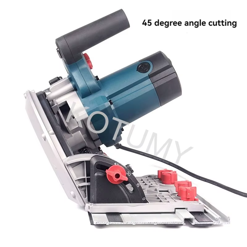 KOTUMY 1.4M/2.8M Guide pour le travail du bois Scie électrique 45 ° Tronçonneuse multifonctionnelle
