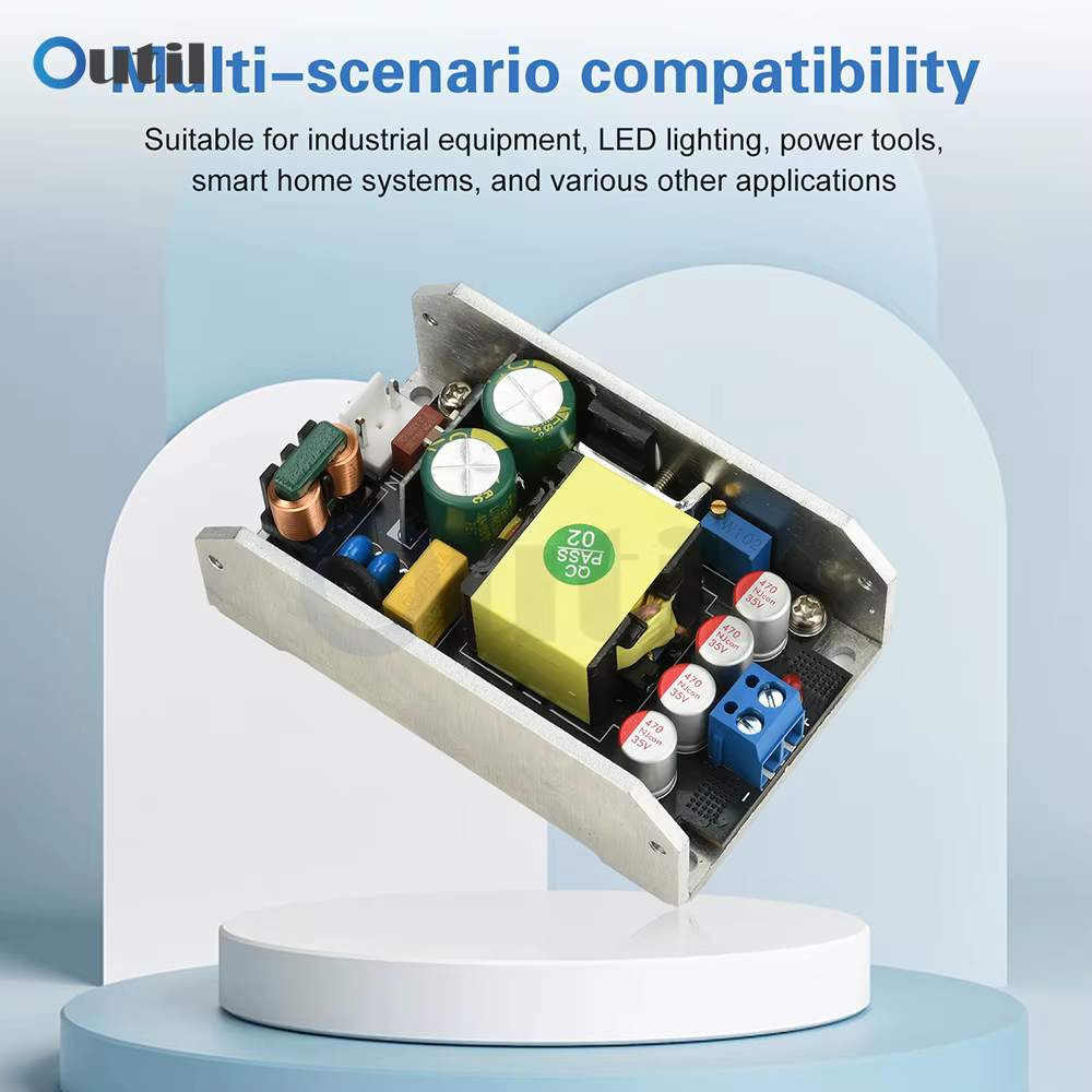 Carte d'alimentation universelle 150W avec GaN AC 170-265V à DC 24V 6A 12V 12A pour éclairage industriel/LED/maison intelligente/outils électriques