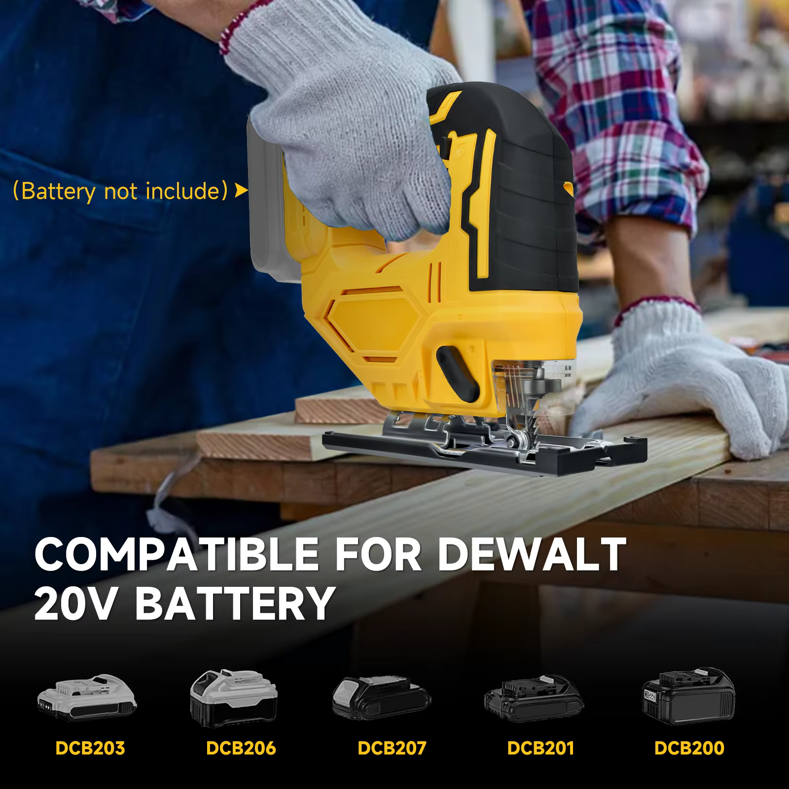 Scie sauteuse électrique pour batterie Dewalt 20 V 2700 tr/min vitesse variable 3 positions réglage orbital outil