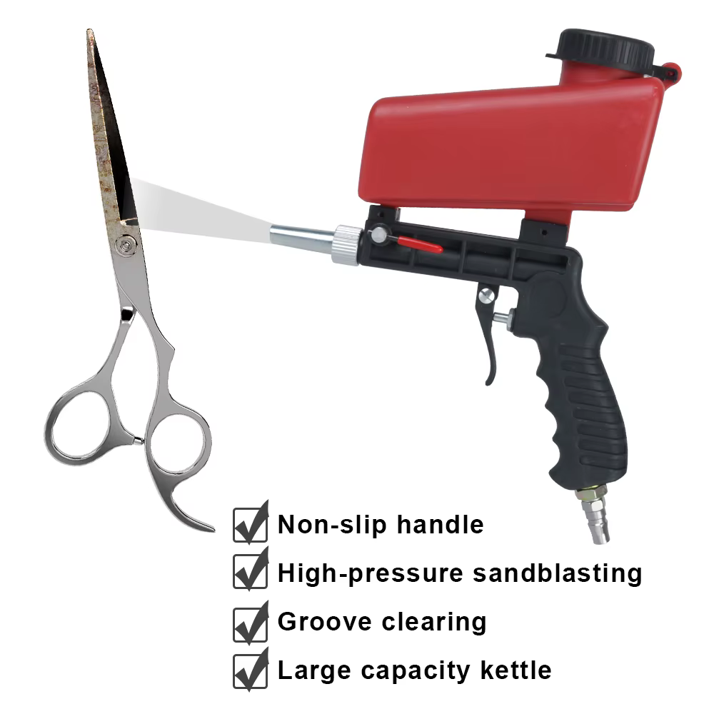 Pistolet de sablage pneumatique portatif