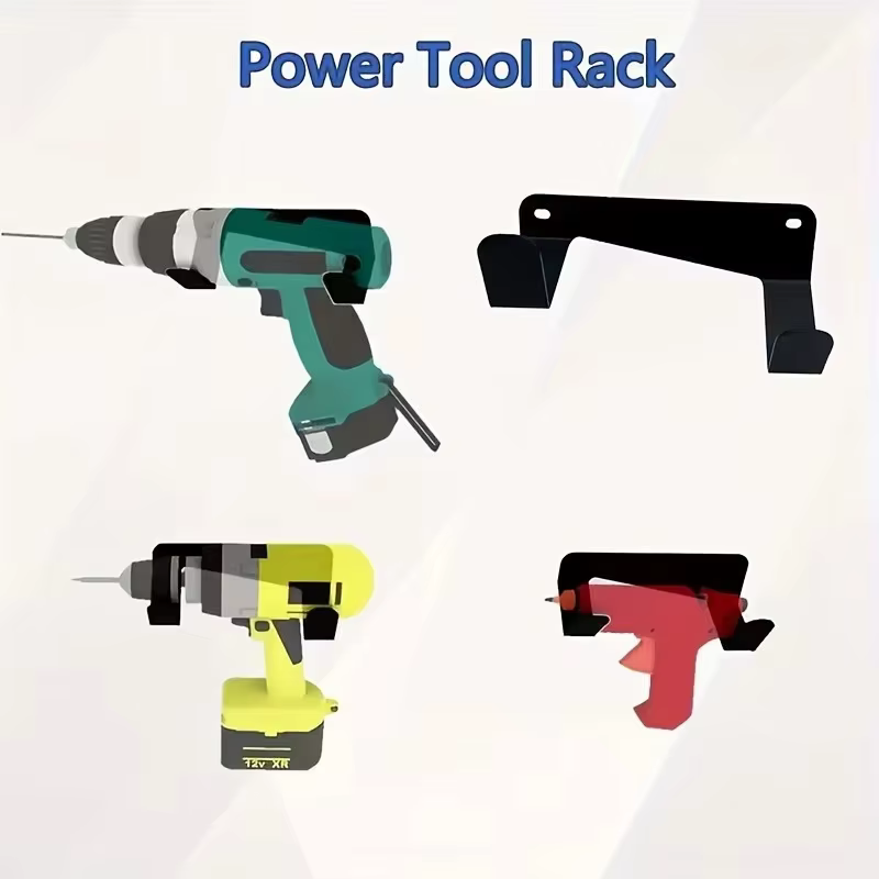 Support métallique pour outils électriques mural