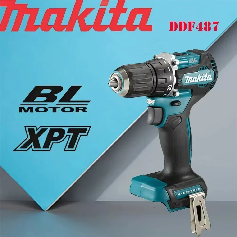Makita 100% Original DDF487 Perceuse-visseuse sans fil 18V