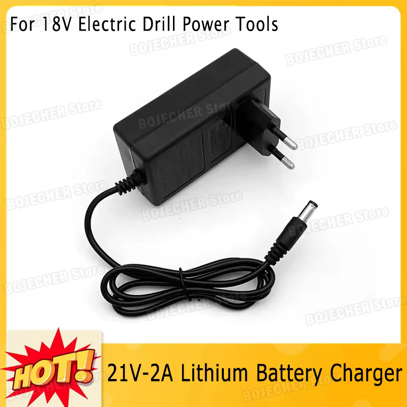 Adaptateur d'alimentation cc 21V 2a pour perceuse électrique 18V