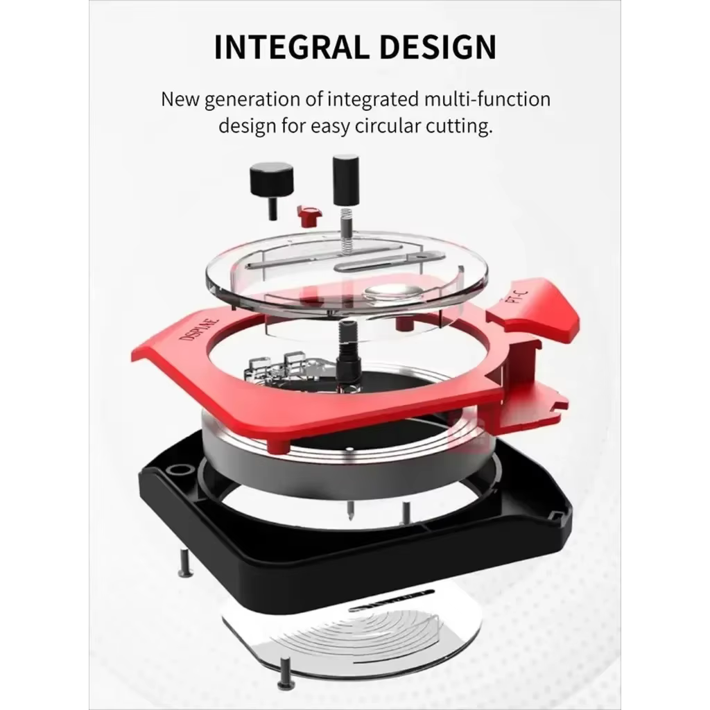 DSPIAE PT-C coupe circulaire intégrée modèle en plastique rouge pour outil de fabrication Gundam foret