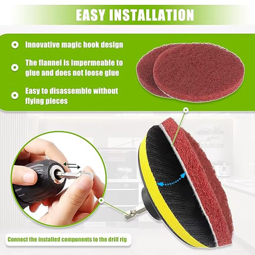 Kit de brosses pour perceuse électrique de voiture